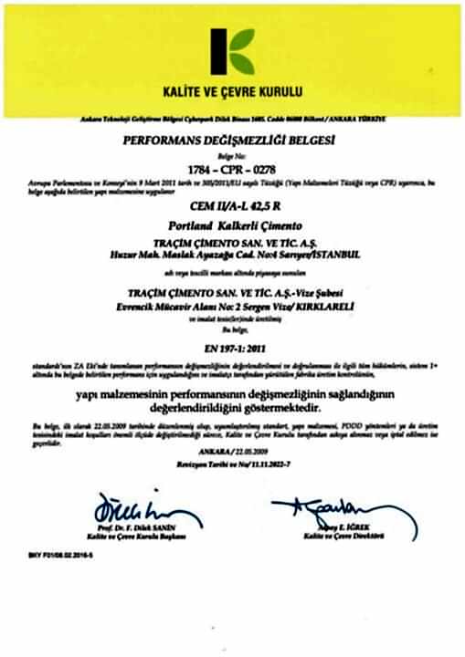 CEM II A-L 42,5 R-TR
